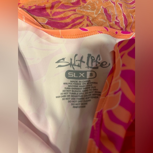 Salt Life 3pc Set Ruana OSFM Dress Small Bathing Suit XS NWT Magen Pink & Coral - Picture 15 of 16